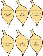 Falling For Jesus Name Tags, Fall Leaves Name Tags